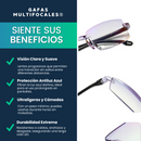 Gafas Multifocales Inteligentes TR90 con Zoom Automatico, Proteccion de Luz Azul y Amarilla